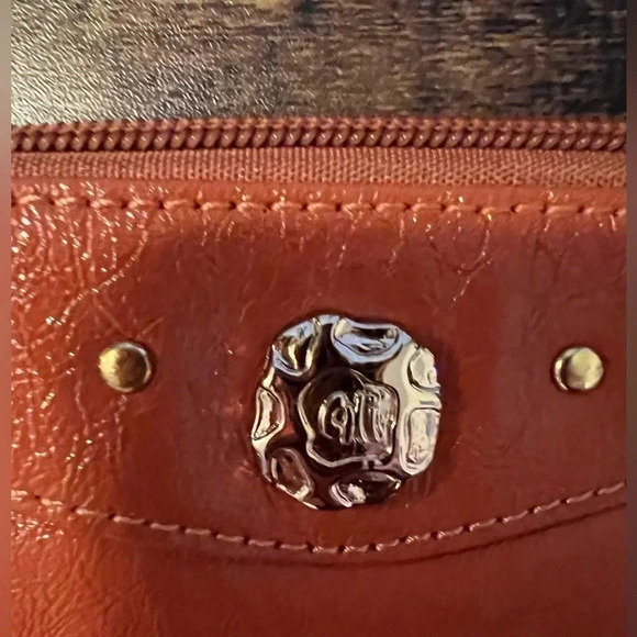 Chi by Carlos Falchi | ladies leather wristlet - Picture 16 of 16